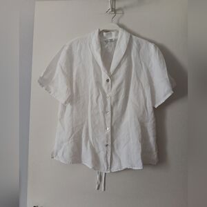 WEAVZ White Linen Shirt M